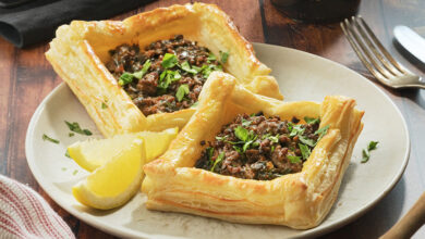 Mini quiches viande façon japonaise