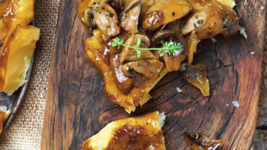 Mini tartes tatin champignons