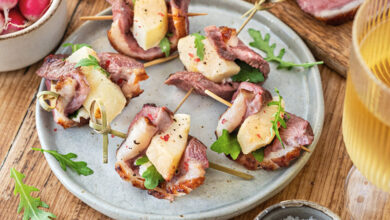 Tapas Magret poire Gorgonzola