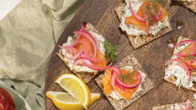 Wasa® Sensation Graines de Chia, saumon, fromage frais pickles