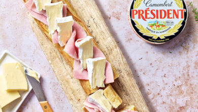 Baguette à partager camembert façon parisienne