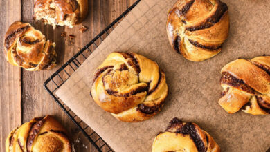 Brioches suédoises roulées chocolat St Hubert