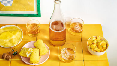 Crêpes asiatiques mangue