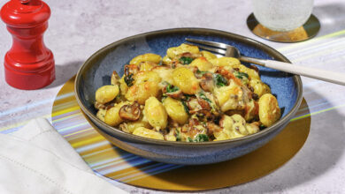 Gratin supersonique : gnocchis champignons