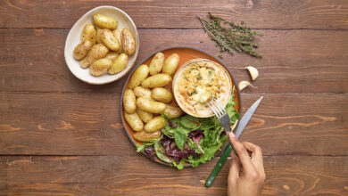 Mont d’Or pommes de terre rôtis air-fryer