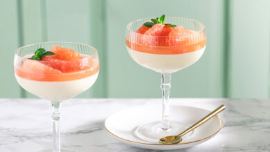 Panna cotta Pamplemousse de Floride