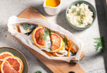 Dorade papillote Pamplemousse rose de Floride