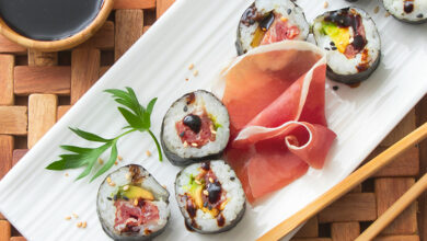 Hosomaki jambon de Parme avocat