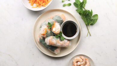 Rouleaux de printemps crevette