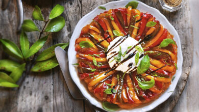 Tarte tatin poivrons brousse