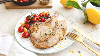 Côte de veau tomates