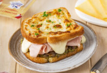 Croque Raclette mortadelle fromage à Raclette Entremont