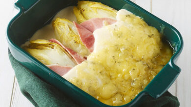 Gratin d’endives jambon et Morbier AOP
