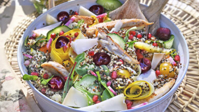 Salade estivale colorée