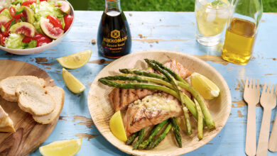 Saumon grillé sauce beurre blanc