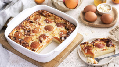 Clafoutis abricots amandes