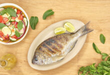 Dorades grises grillées salade marocaine