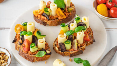 Tartines tomates séchées basilic Fromage Dégustation Entremont