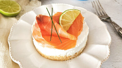 Cheesecake fouetté de brebis saumon fumé