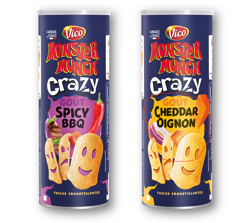 MONSTER MUNCH Crazy - Spicy BBQ Cheddar Oignon