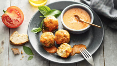 Polpettes persil sauce tomate