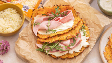 Wraps carottes Râpé Dégustation Entremont, roquette jambon