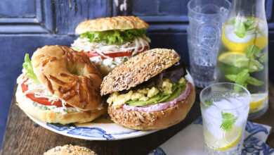 Bagels fermier végétarien