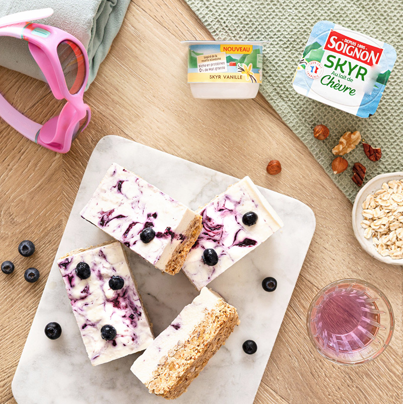 Barres glacées protéinées skyr vanille lait de chèvre