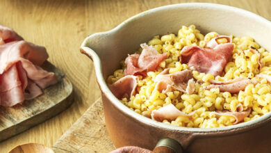 Coquillettes jambon-beurre Comté