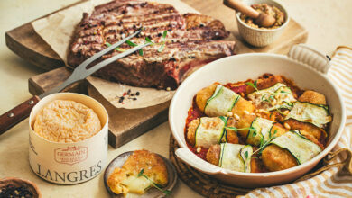 Côte de bœuf involtinis de courgettes Langres AOP