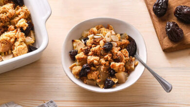 Crumble poires Pruneaux d’Agen IGP