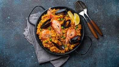 Paëlla espagnole fruits de mer