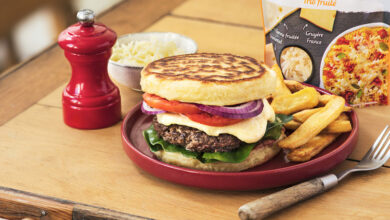 Pancake façon burger crème de Cuisine Gourmande Entremont