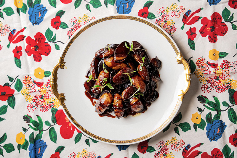 Pommes de terre laquées sauce soja façon coréenne