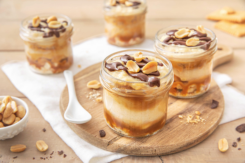 Verrines façon Snickers