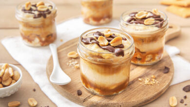 Verrines façon Snickers