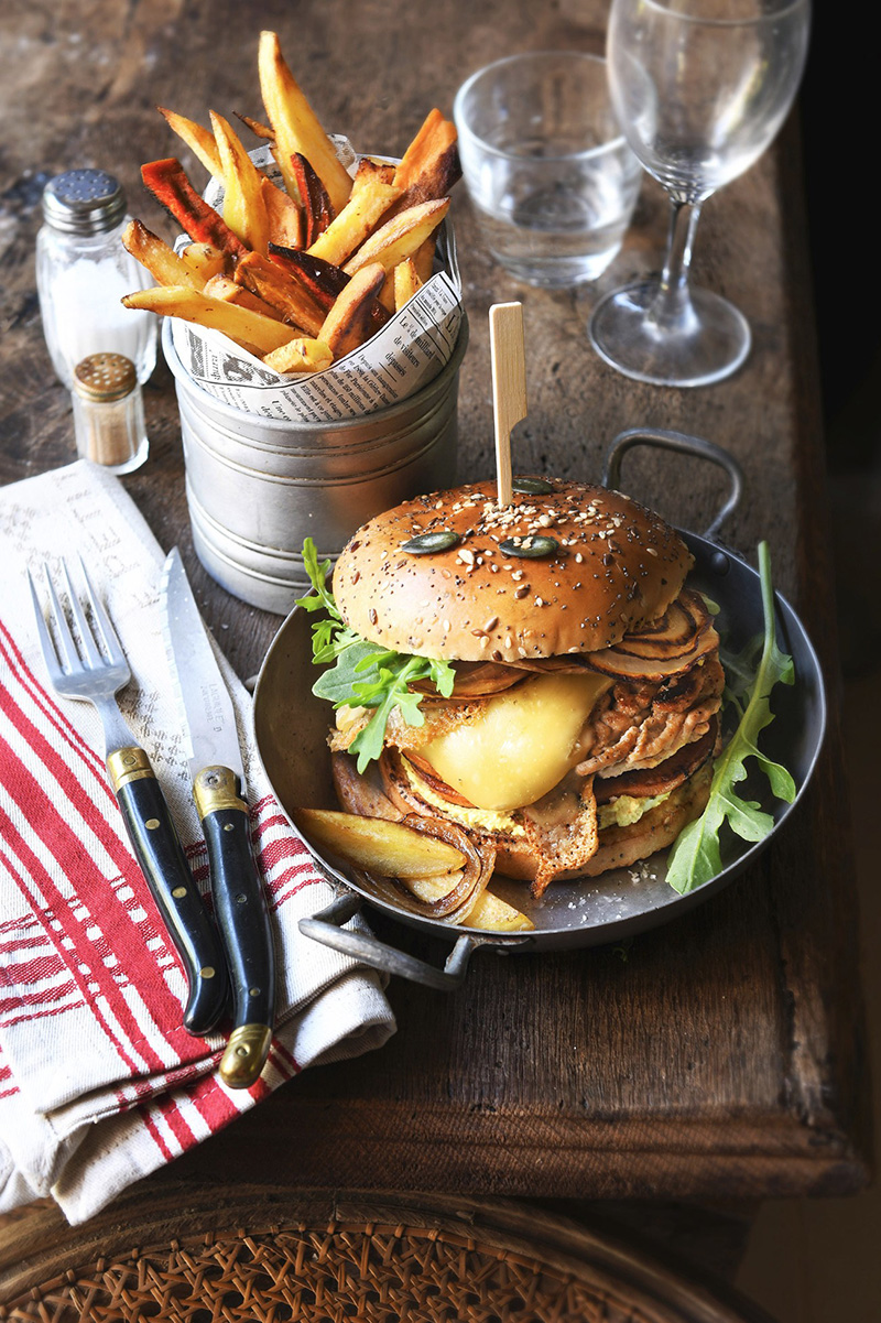 Burger de veau tomme de Savoie fondante