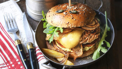 Burger de veau tomme de Savoie fondante