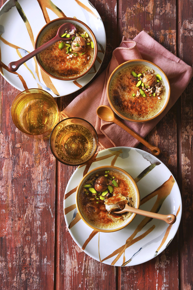 Crème brûlée crème de marron