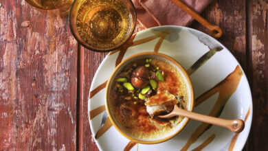 Crème brûlée crème de marron