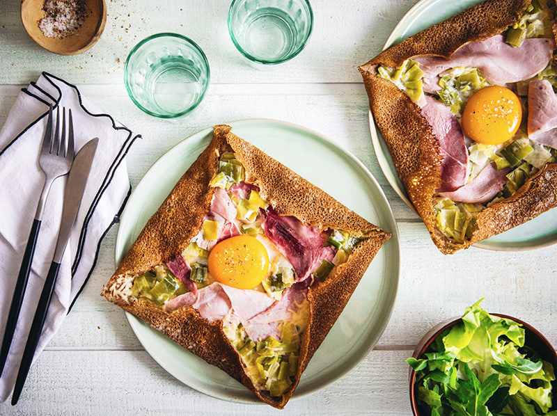 Galette complète poireaux