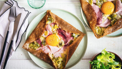 Galette complète poireaux