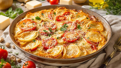 Gratin de fenouil tomates parmesan