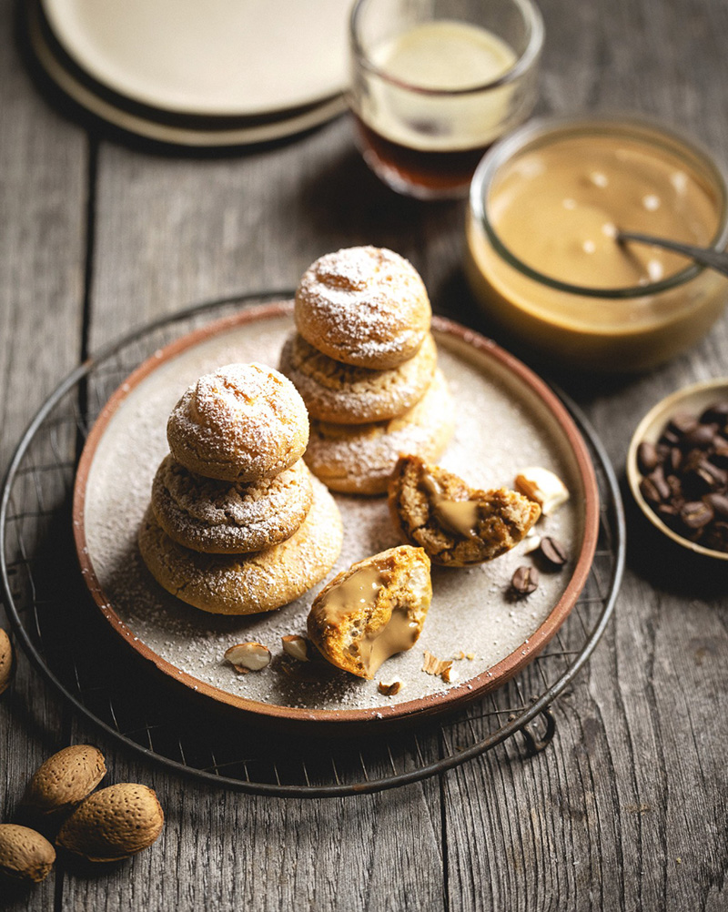 Petits choux Crème dessert Café de Colombie