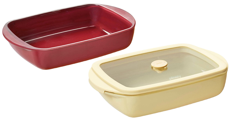 Pebbly plats à four borosilicate