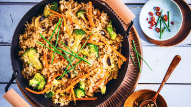 Riz sauté légumes façon asiatique
