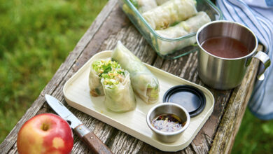 Rouleaux de printemps pleurotes sauce vietnamienne