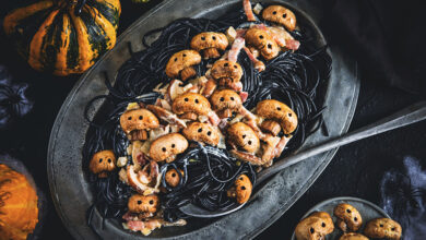 Spaghetti champignons fantômes