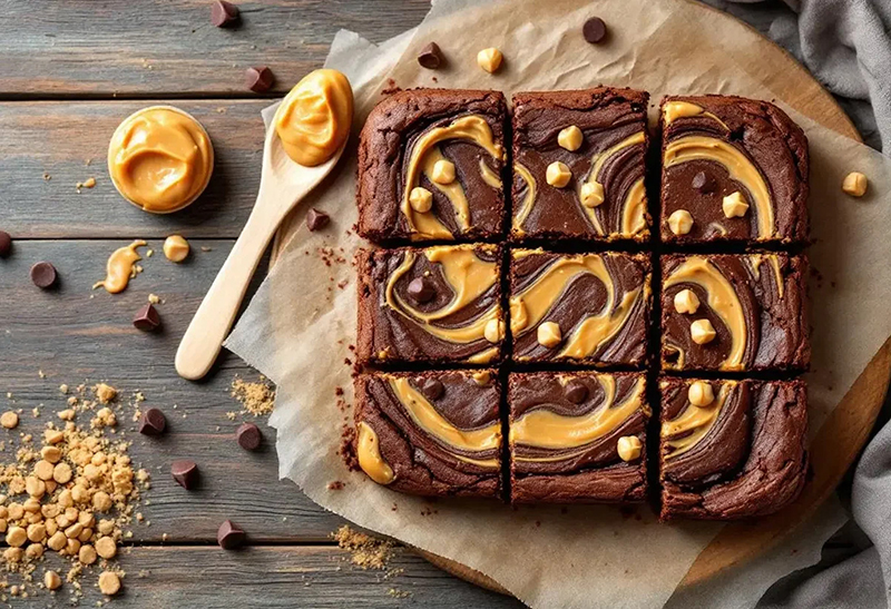 Brownie chocolat beurre de cacahuète