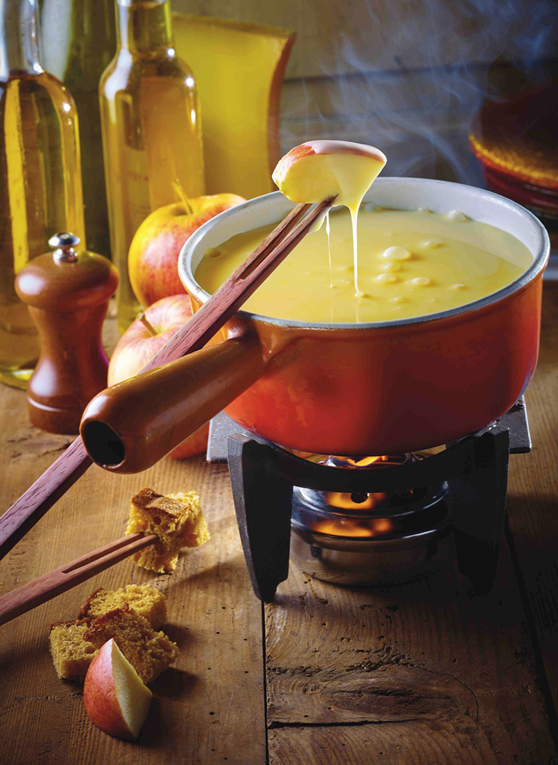 Fondue Savoyarde cidre, pomme pain d’épices